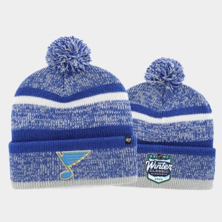 St. Louis Blues 2022 Winter Classic Unisex HEADLINE Blue Knit Hat