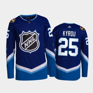 St. Louis Blues Jordan Kyrou #25 2022 NHL All-Star Jersey Blue Western