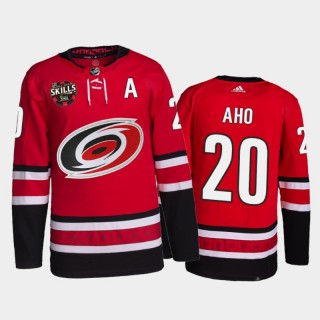 Carolina Hurricanes Sebastian Aho 2022 NHL All-Star Skills Winner Jersey Red Accuracy Shooting Uniform