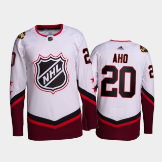 Sebastian Aho Carolina Hurricanes 2022 NHL All-Star Jersey White #20 Authentic Primegreen Uniform