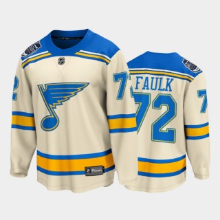 St. Louis Blues #72 Justin Faulk 2022 Winter Classic Cream Bluenote Jersey