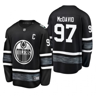 Men's Oilers Connor McDavid #97 2019 NHL All-Star Replica Player Steal Jersey - Black