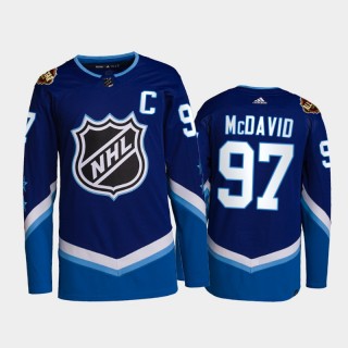 Edmonton Oilers Connor McDavid 2022 NHL All-Star Jersey Blue Authentic Primegreen Uniform