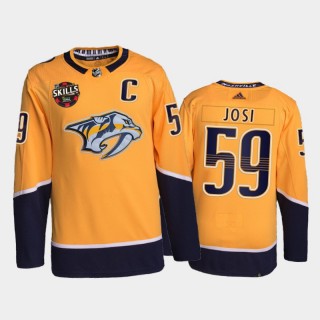 Roman Josi Nashville Predators 2022 NHL All-Star Skills Jersey Gold #59 Competition Patch Uniform